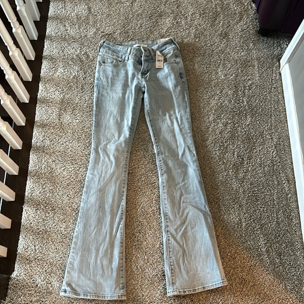 pacsun stretch low rise boot cut jeans size 24
